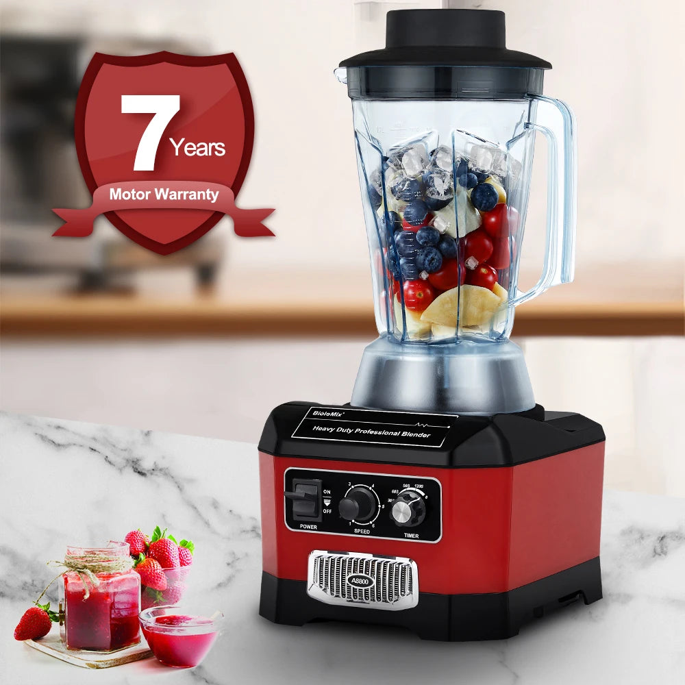 Heavy Duty Professional Commercial Bar Blender Food Mixer Juicer Ice Crusher Smoothie Maker Max 2200W