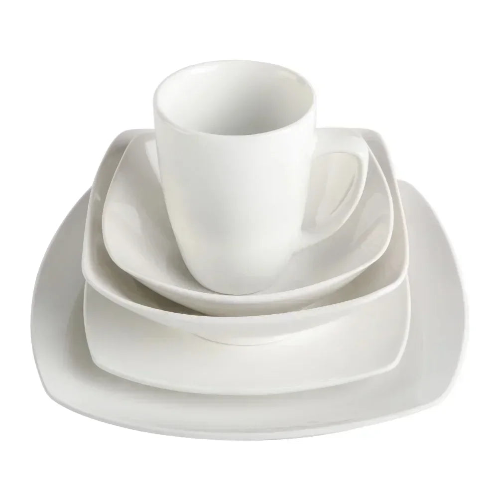 Expanded 40-Piece Dinnerware Set Bowls and Plates